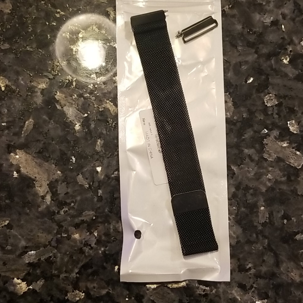 Free Fitbit Black Magnetic Metal Band 12$